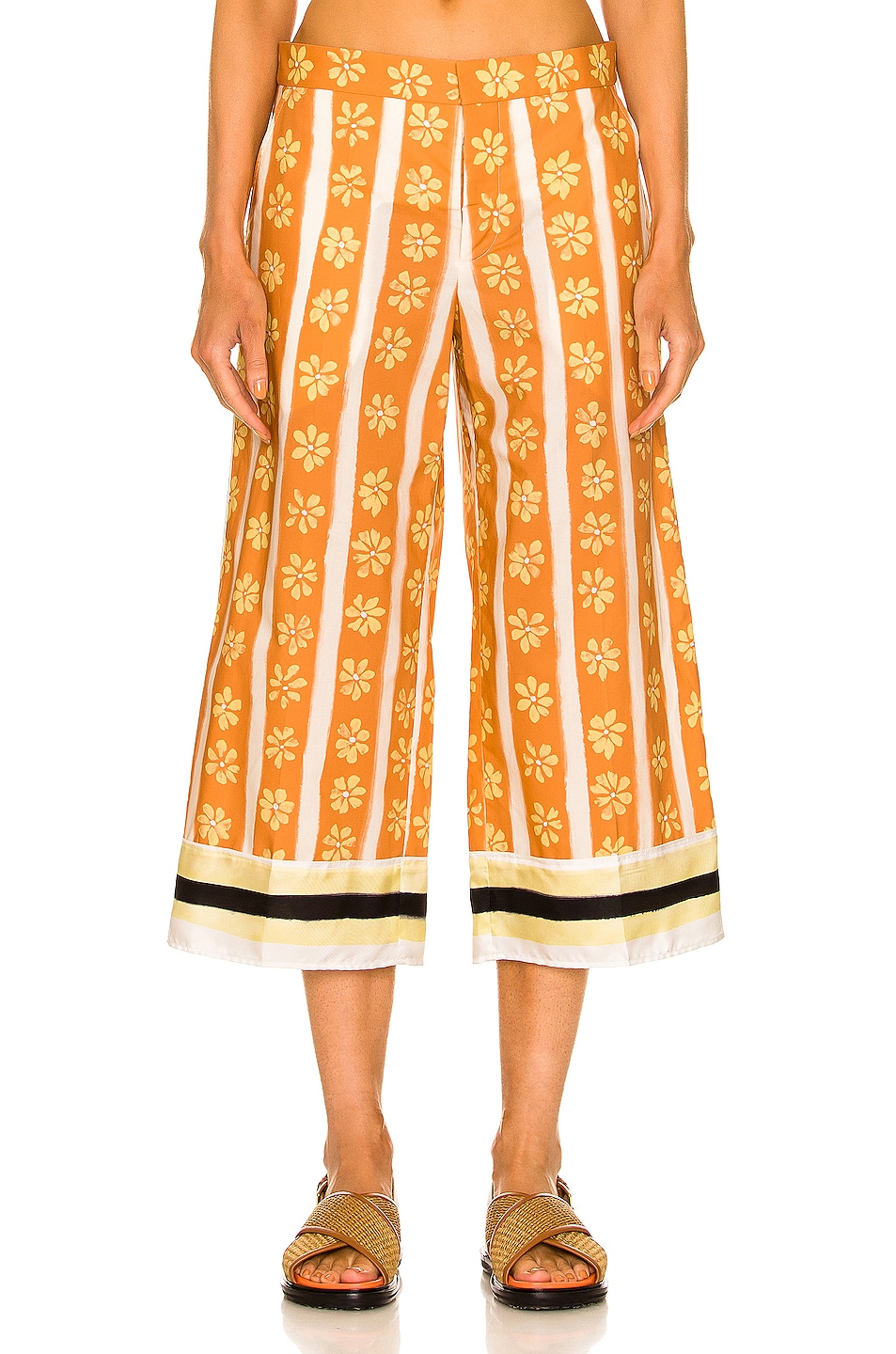 Image 1 of Marni Printed Pants in Carrot