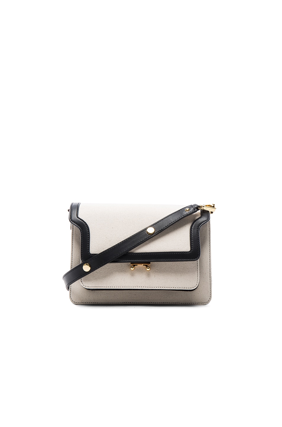 Image 1 of Marni Trunk Bag in Stone White