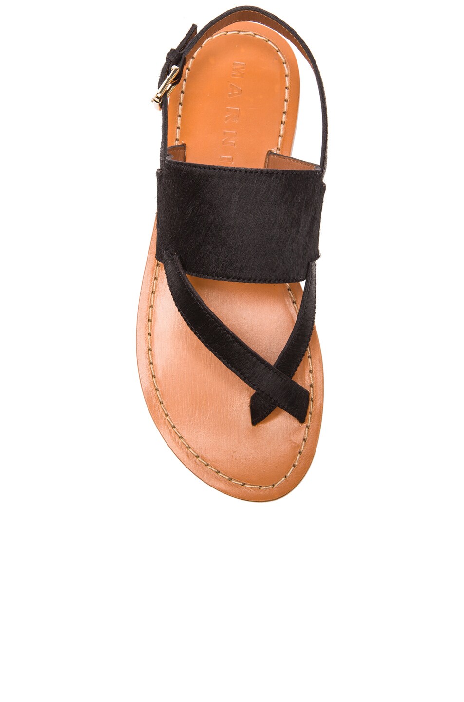 pony hair sandals