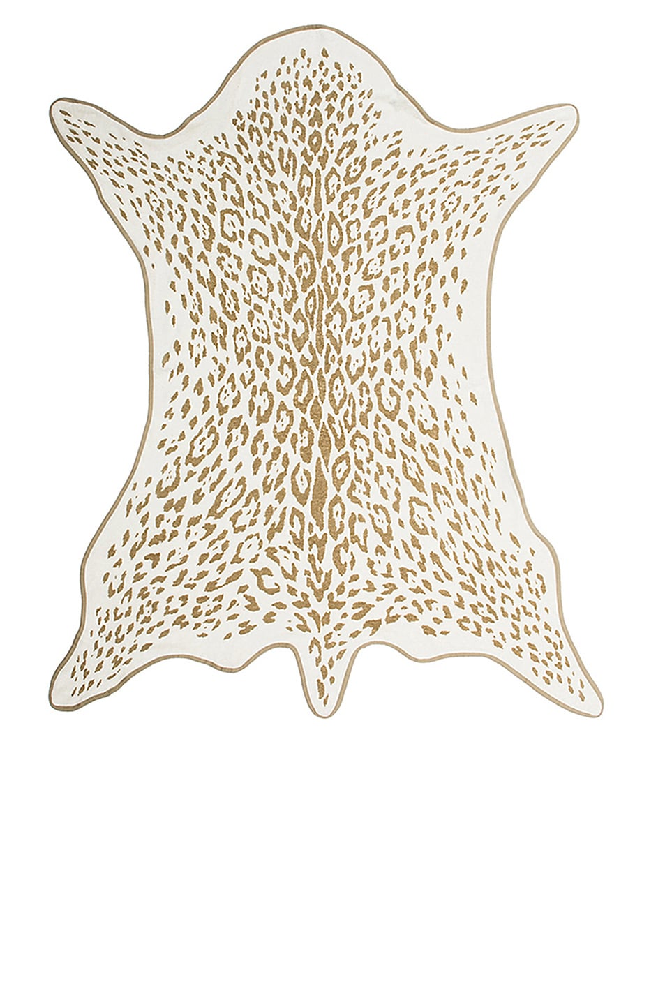 Image 1 of Maslin Jaguar Hide Beach Towel with Crossbody Strap in Natural & Natural