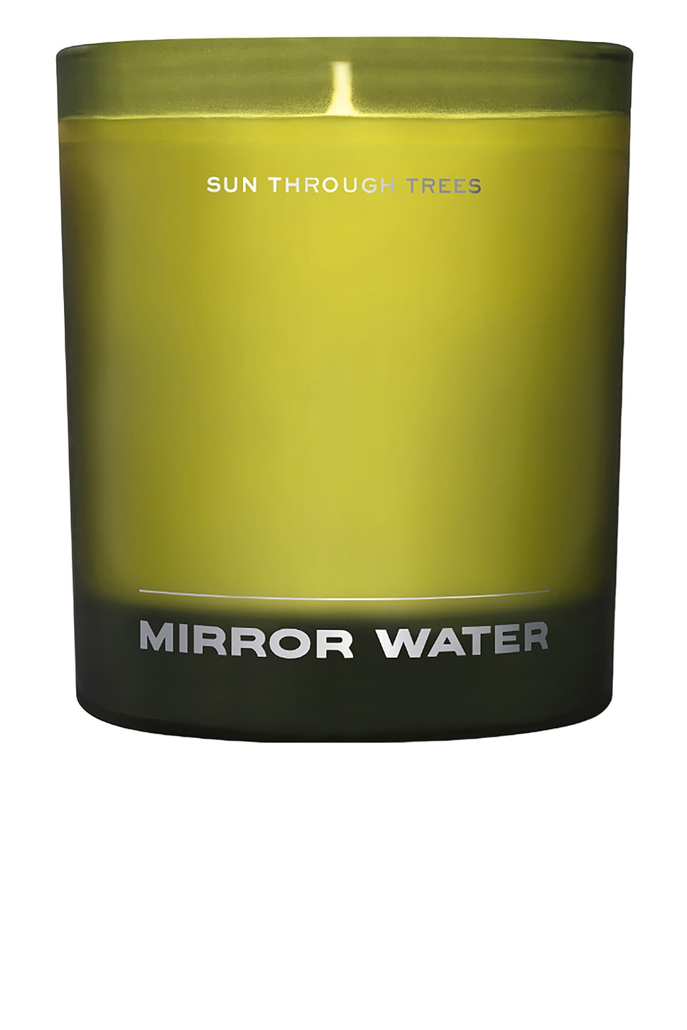 MIRROR WATER SUN THROUGH TREES CANDLE
