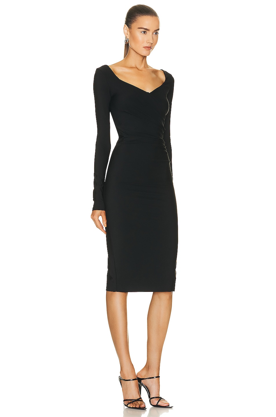 Max Mara Riber Dress in Black | FWRD