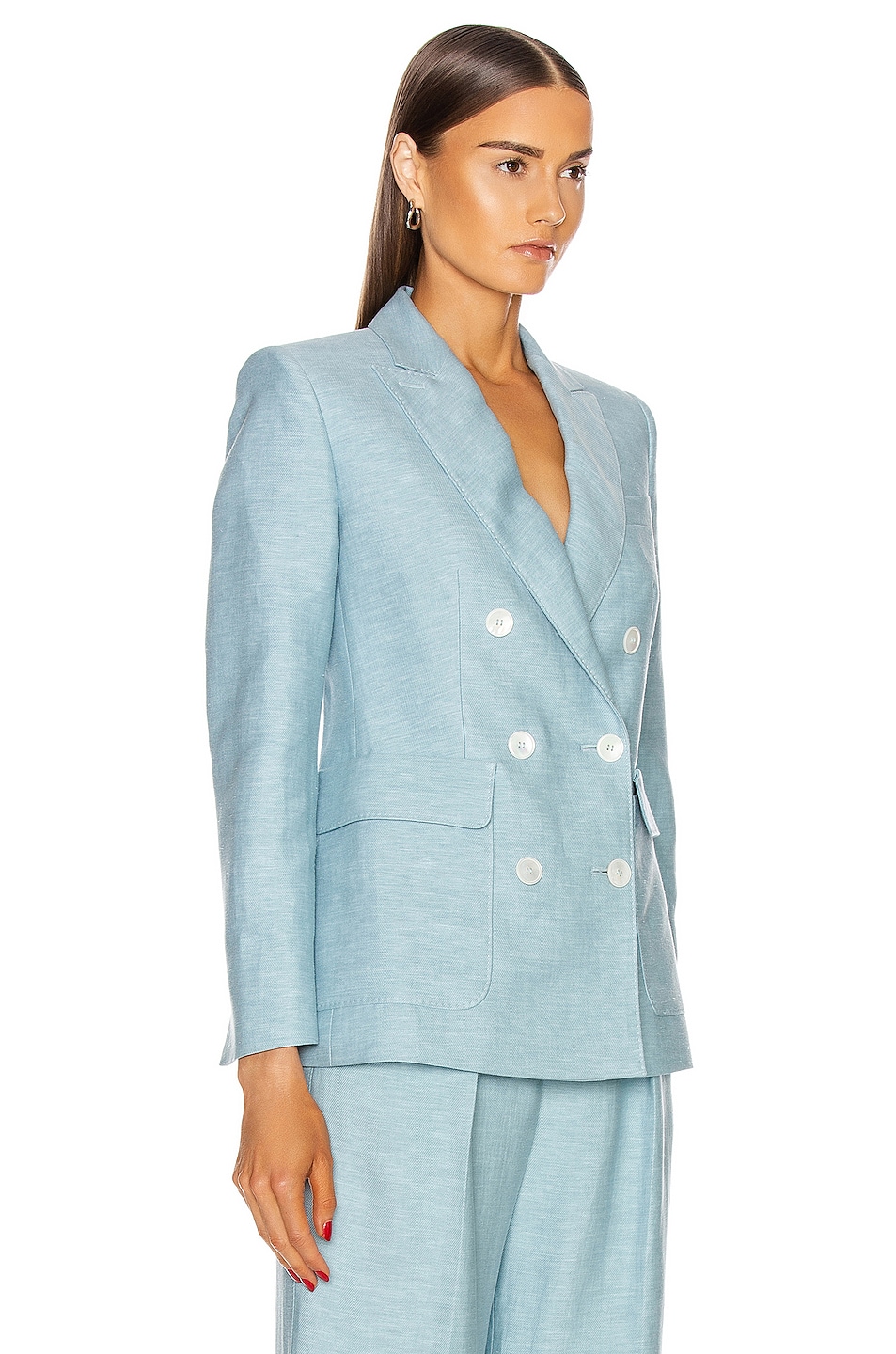 Max Mara Ottuso Jacket in Light Blue | FWRD