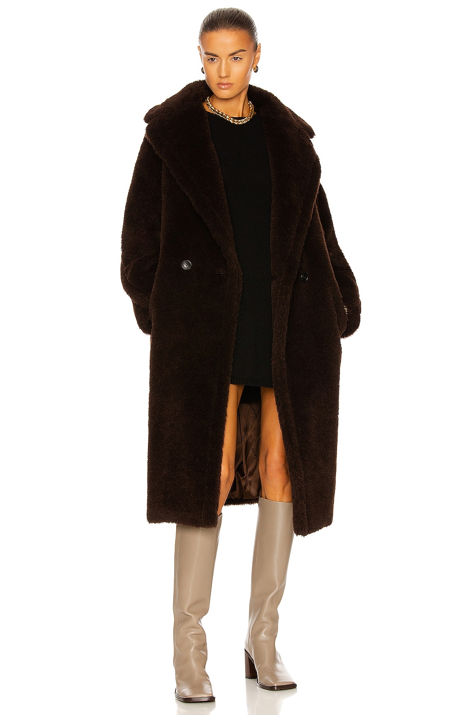 Image 1 of Max Mara Tedgirl Coat in Brown