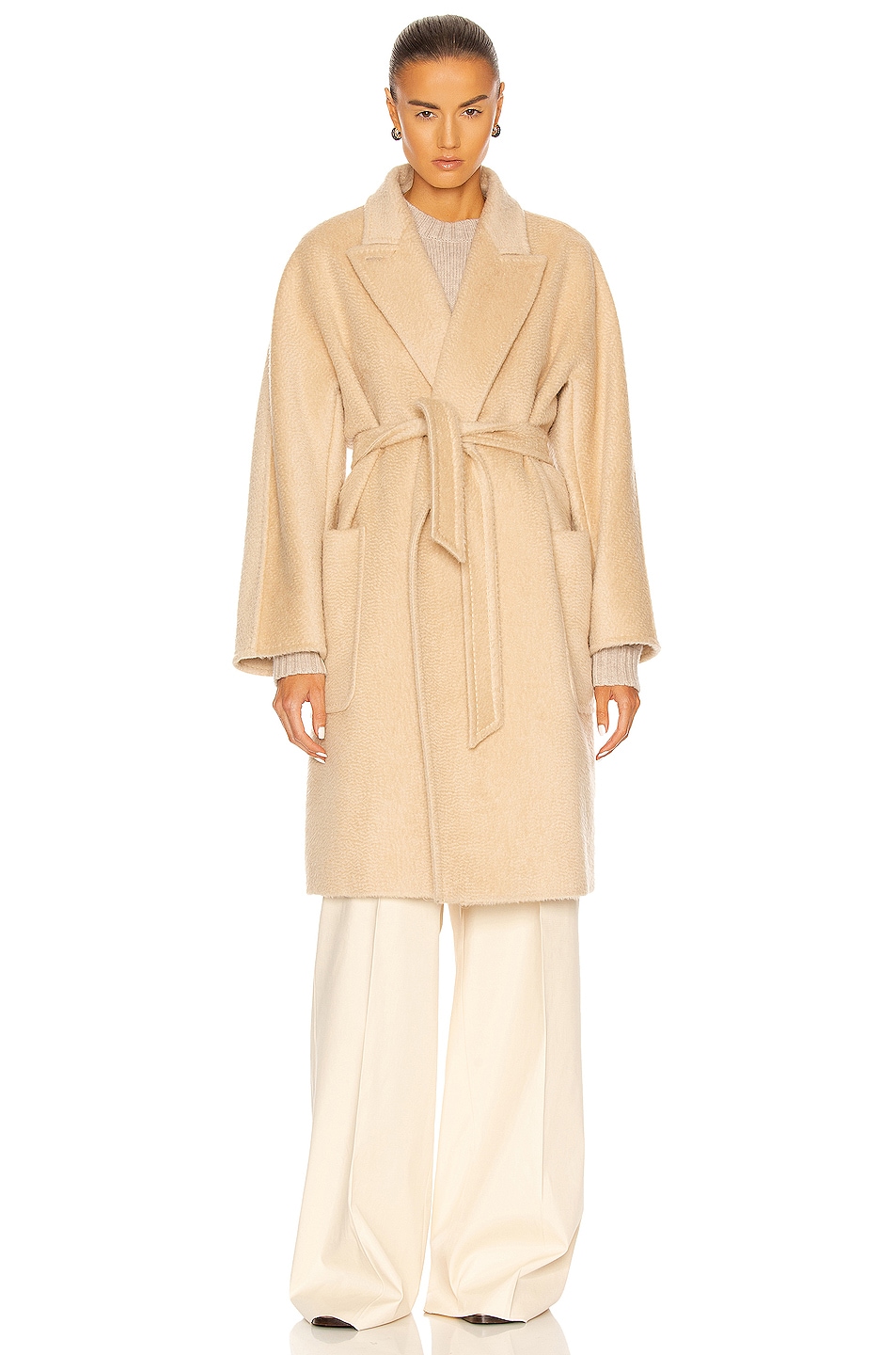 Max Mara Crine Coat in Albino | FWRD