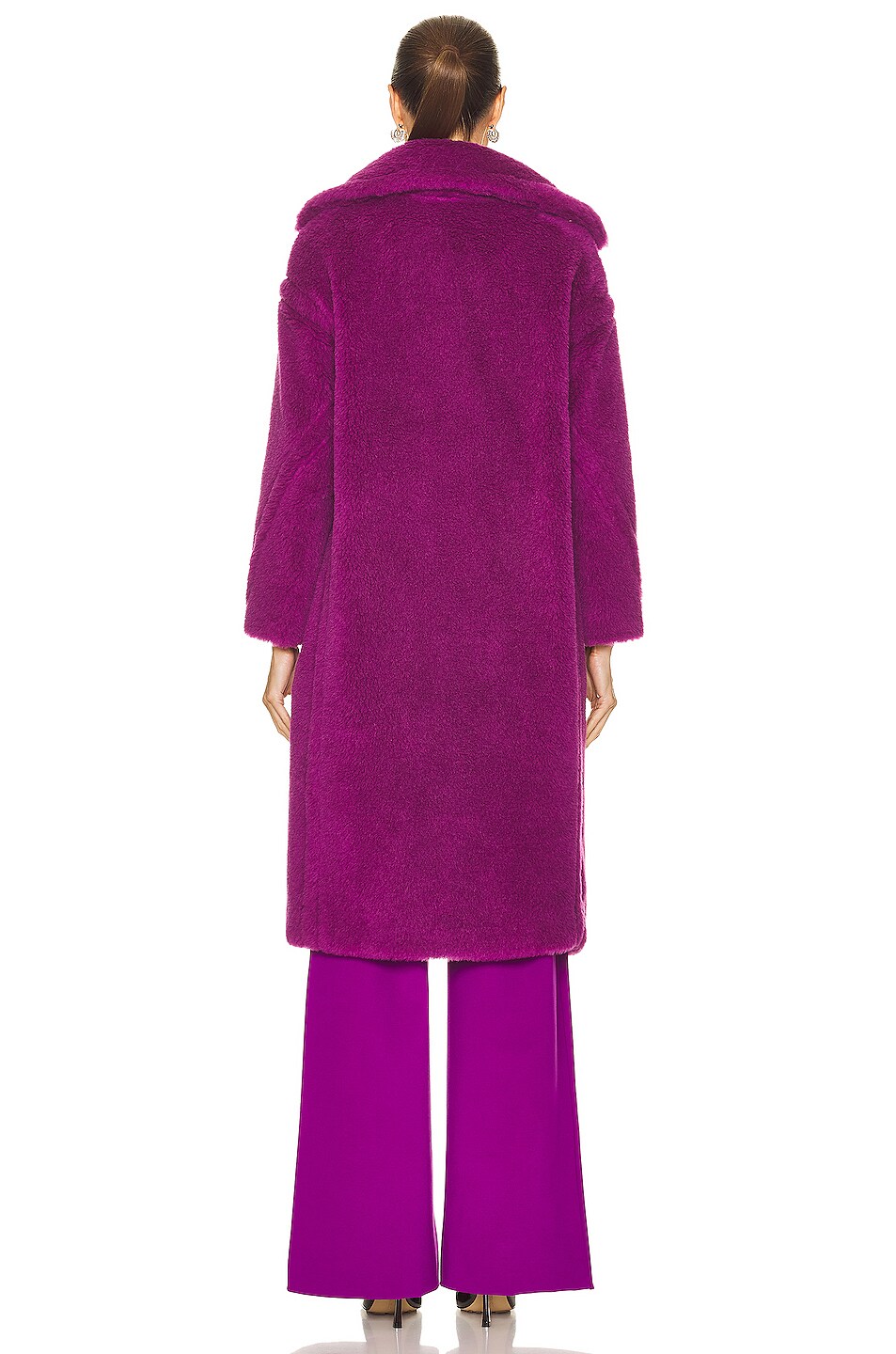 Max Mara Tedgirl Coat in Fuchsia | FWRD