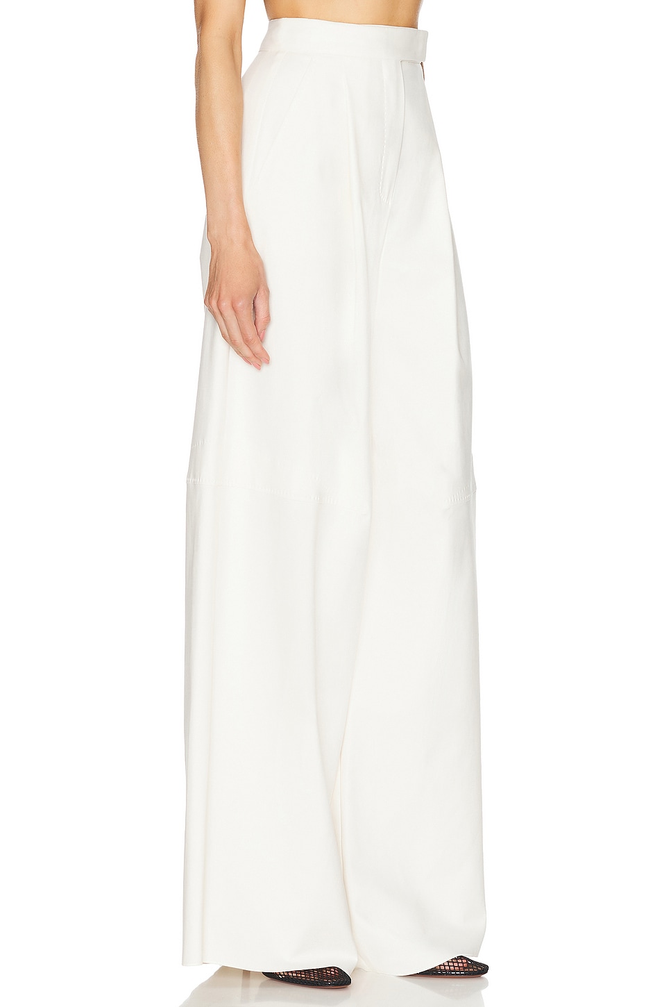 Shop Max Mara Avoriaz Pant In Vanilla