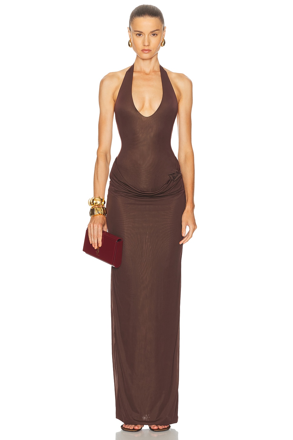 Image 1 of Maygel Coronel Conto Dress in Wood