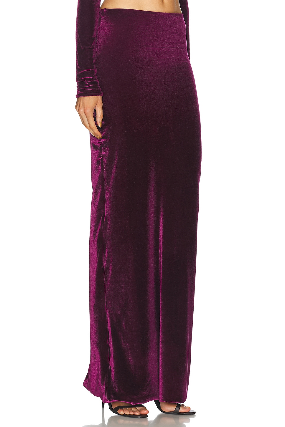 Shop Maygel Coronel Cavana Skirt In Plum