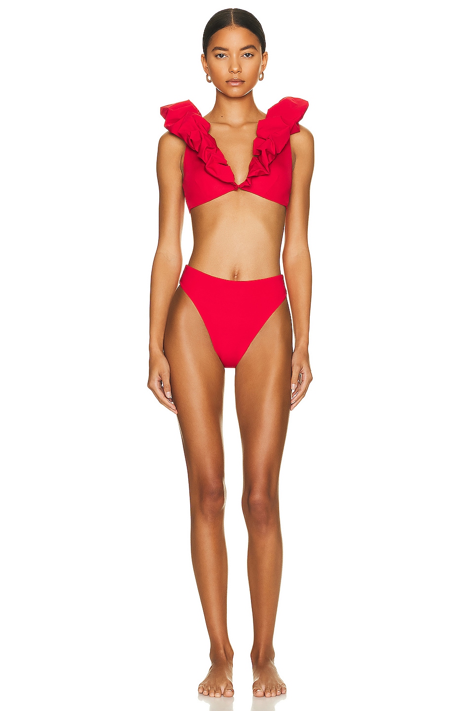 Image 1 of Maygel Coronel Cressa Bikini Set in Red
