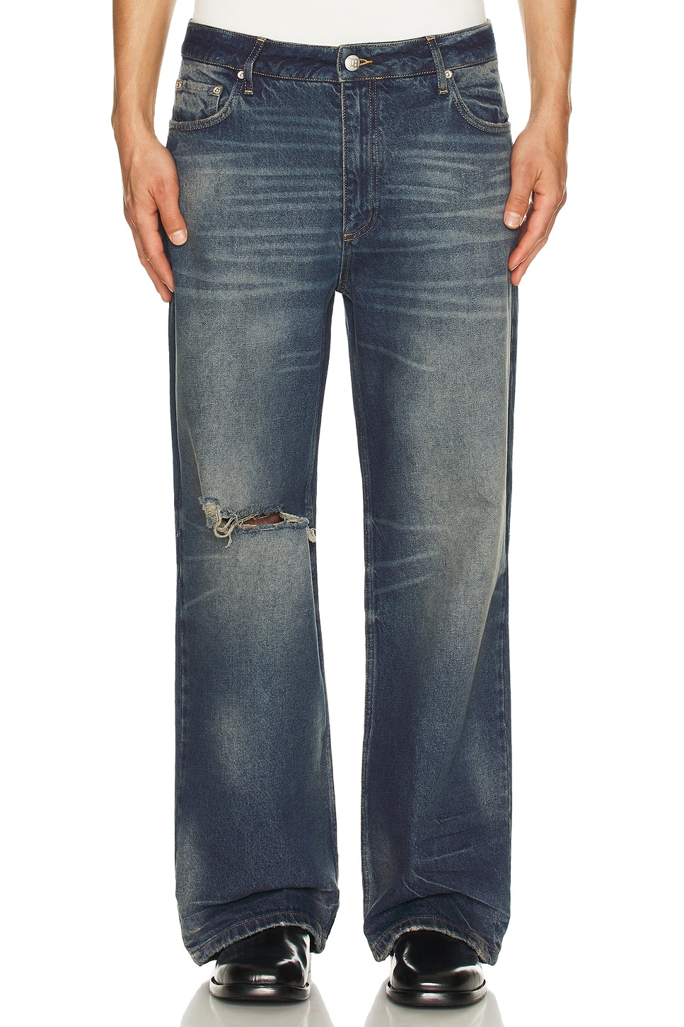 Image 1 of MISBHV Austin Pacific Wash Jeans in Crazy Blue