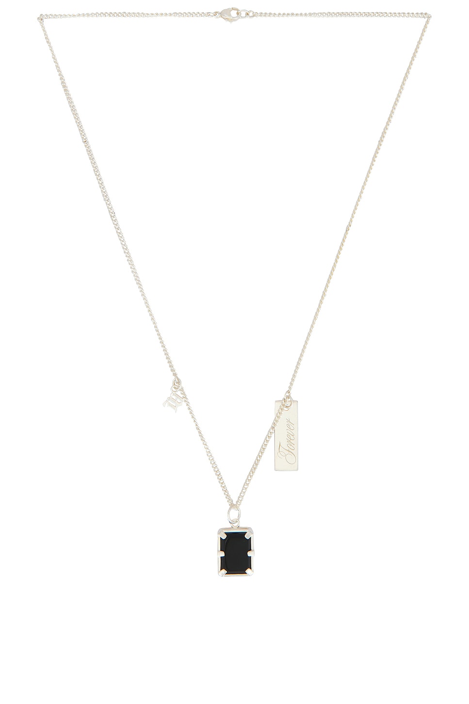 Image 1 of MISBHV Stone Necklace in Silver