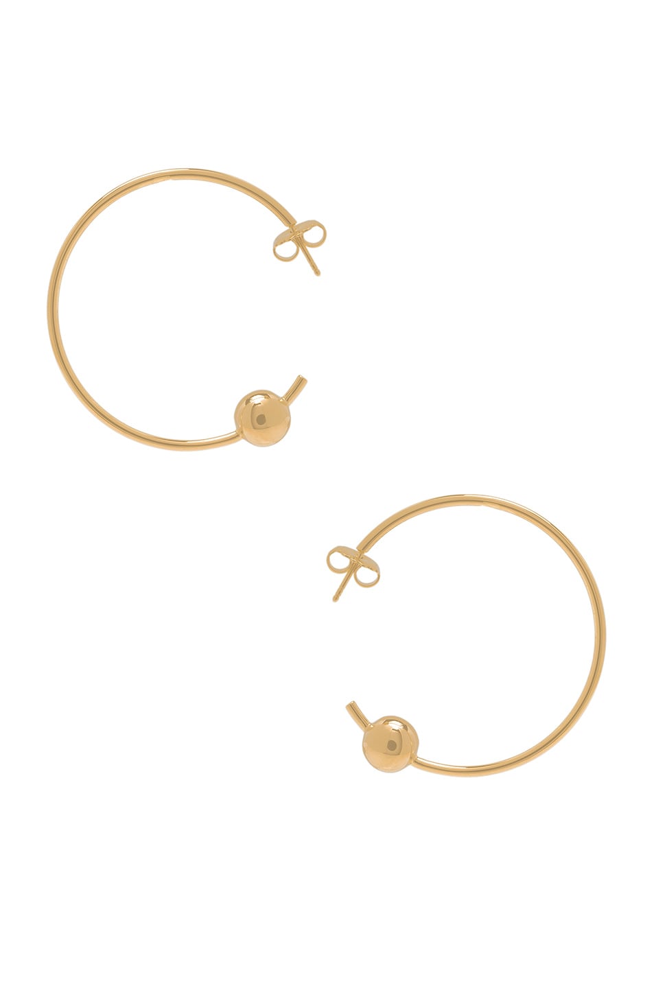 Image 1 of Maria Black Orion Maxi Hoop Earrings in Gold