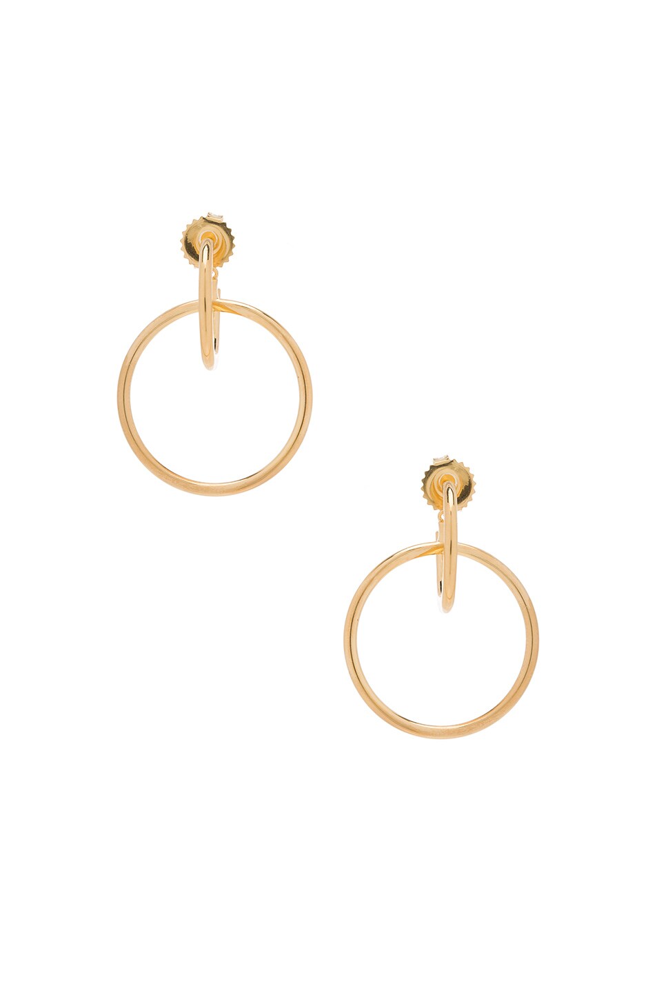Image 1 of Maria Black Norma Medi Hoop Earrings in Gold