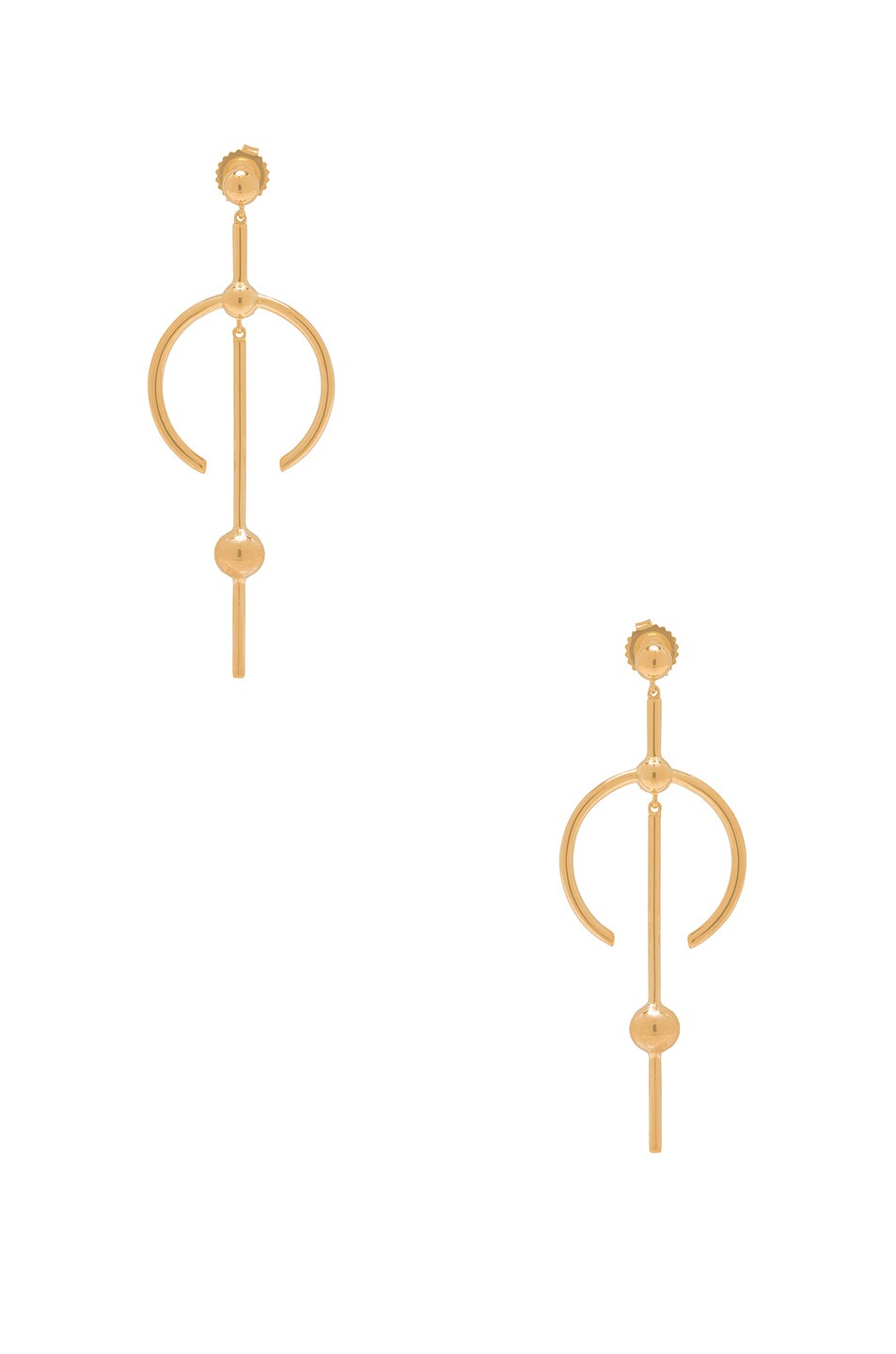 Image 1 of Maria Black Hydra Medi Earrings in Gold