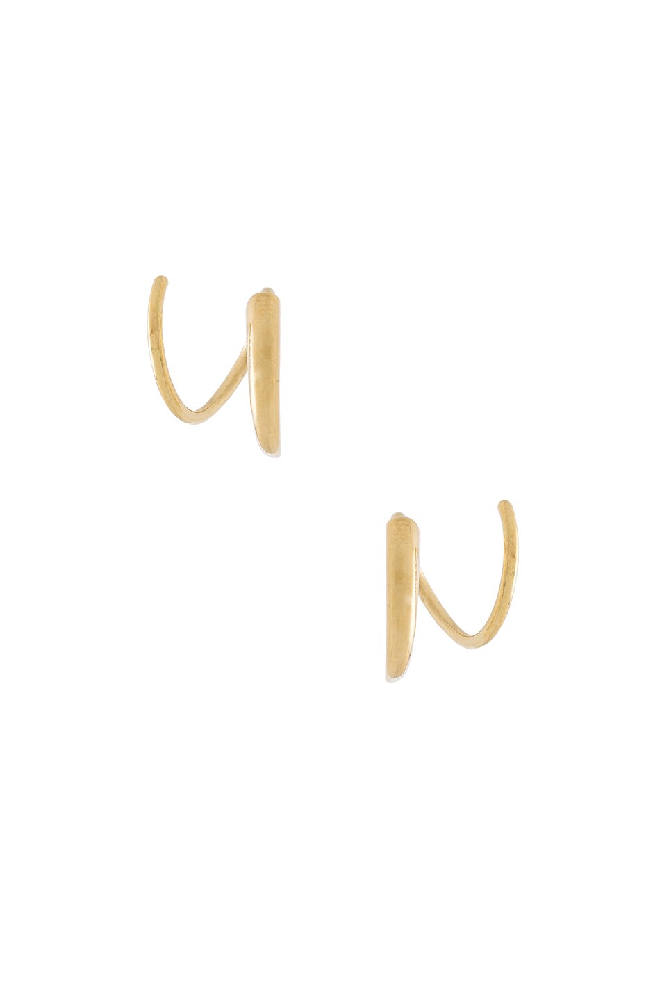 Image 1 of Maria Black 14 Karat Tusk Twirl Earrings in Gold