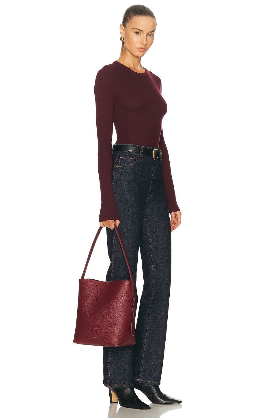 Maison De Sabre Maison De Sabr Bucket Soft Tote In Orange