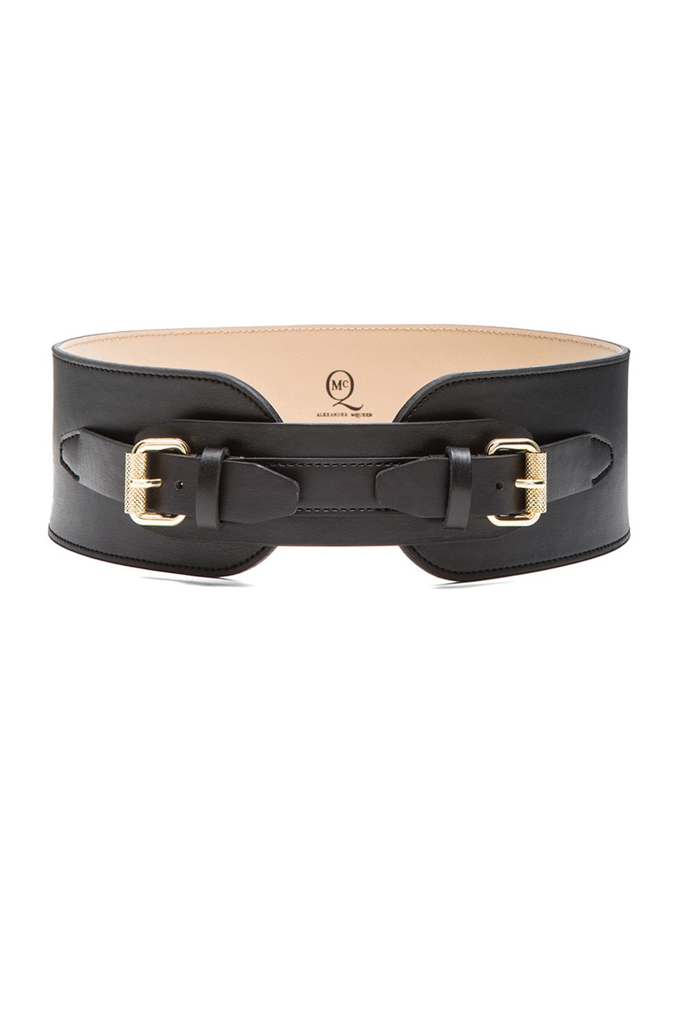 Image 1 of McQ Alexander McQueen Cinch Belt in Black