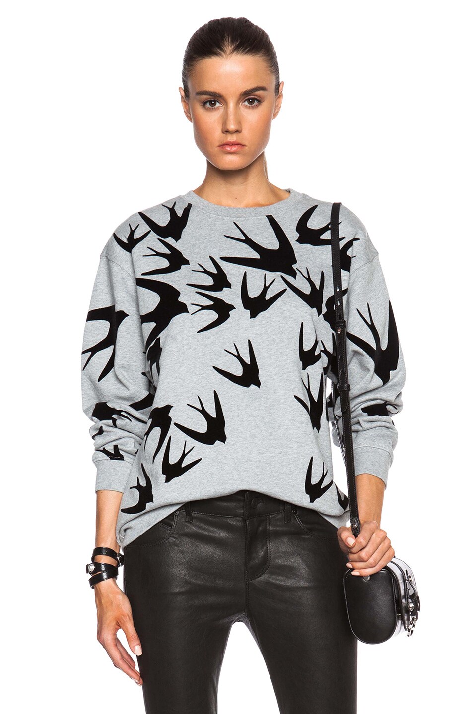 Image 1 of McQ Alexander McQueen Classic Sweatshirt in Grey Melange