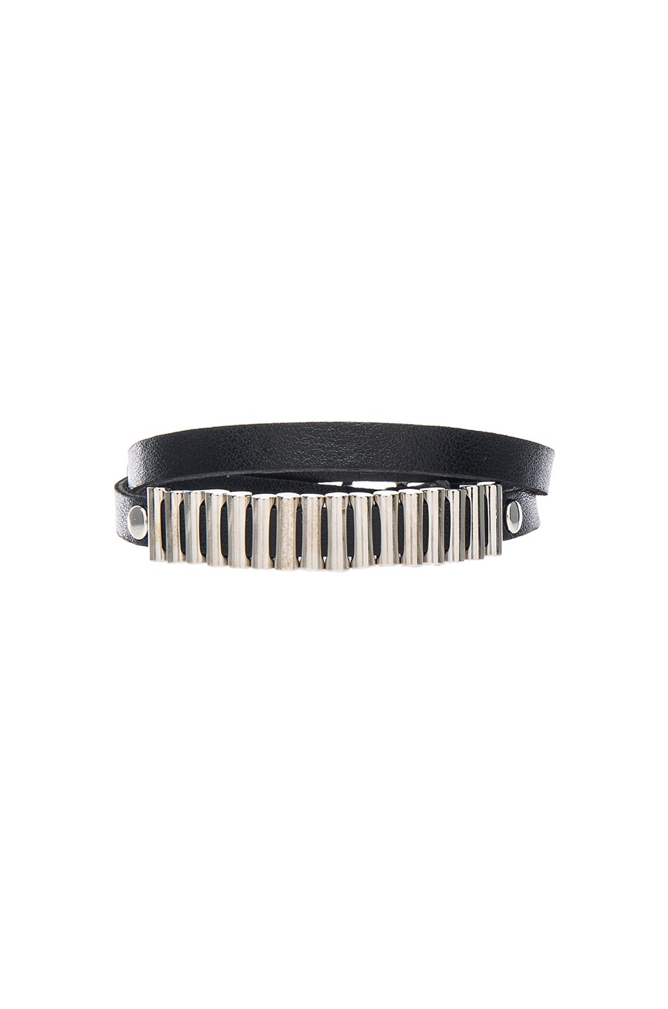 Image 1 of McQ Alexander McQueen Mini Bullets Wrap Bracelet in Black
