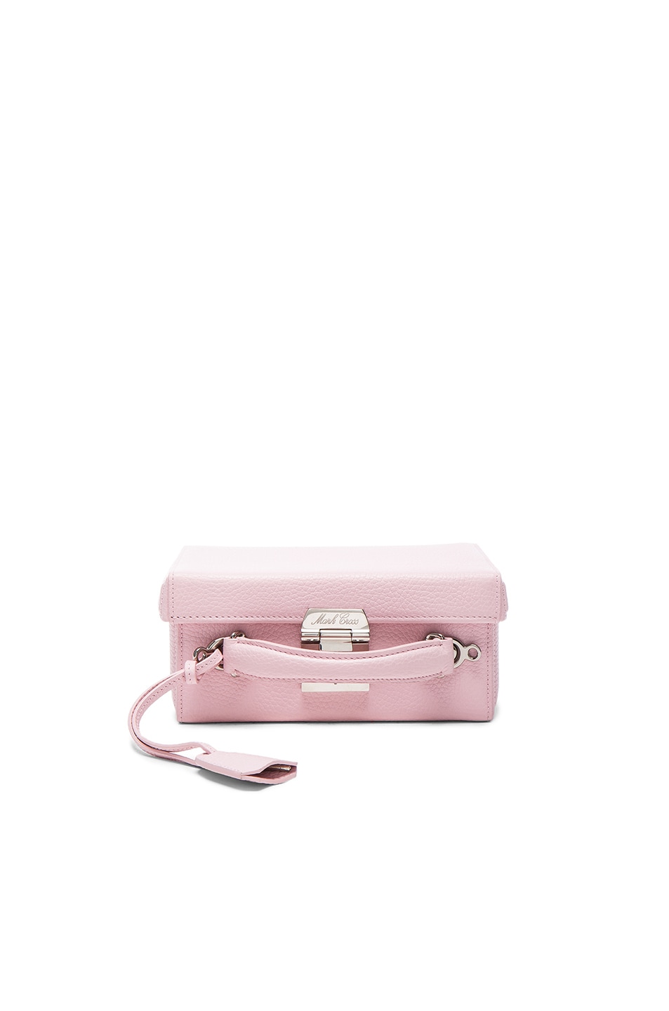 Image 1 of Mark Cross Grace Small Box Bag in Pale Pink Pebble