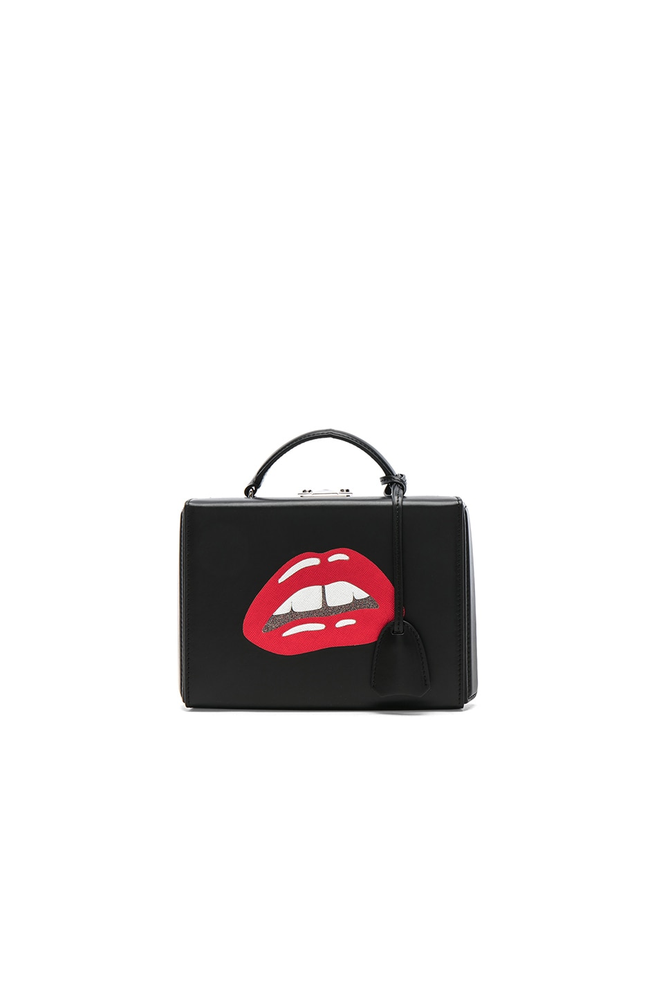 Image 1 of Mark Cross Grace Small Box Bag in Black Lips
