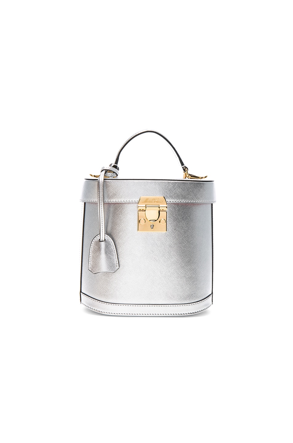 Image 1 of Mark Cross Benchley Bag in Silver Metallic Saffiano