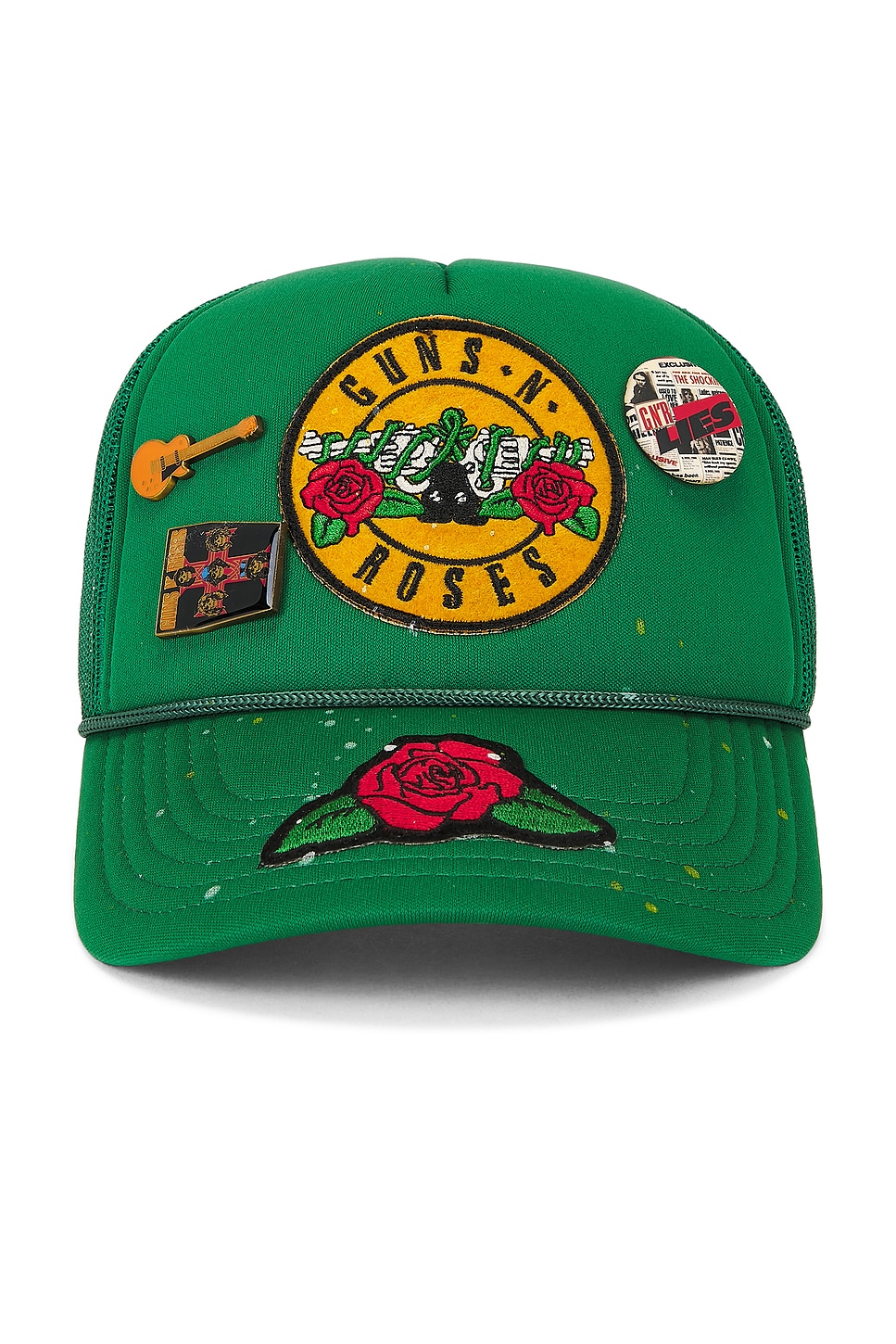 Madeworn Guns N Roses Trucker Hat In Green