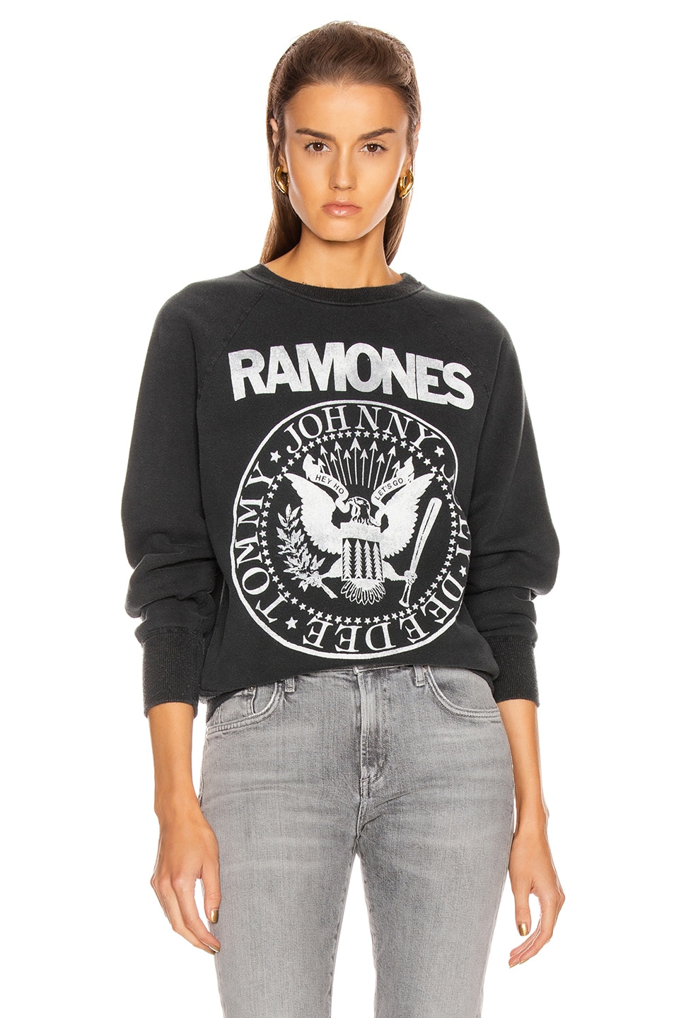 Image 1 of Madeworn The Ramones Sweatshirt in Black Fade