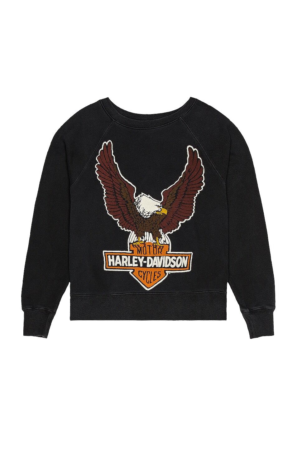 Image 1 of Madeworn Harley Davidson Sweatshirt in Washed Black