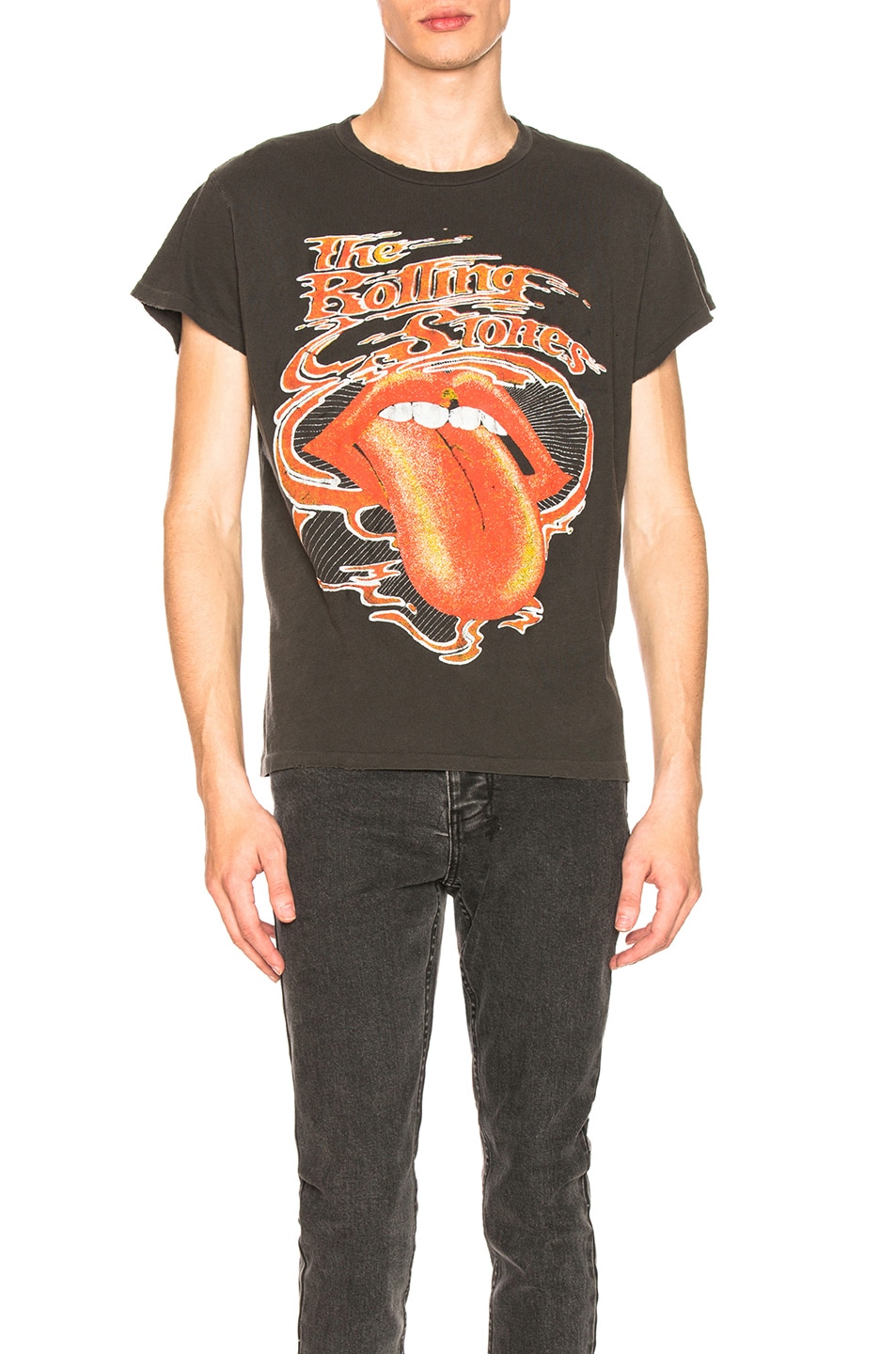 Image 1 of Madeworn The Rolling Stones Tee in Black