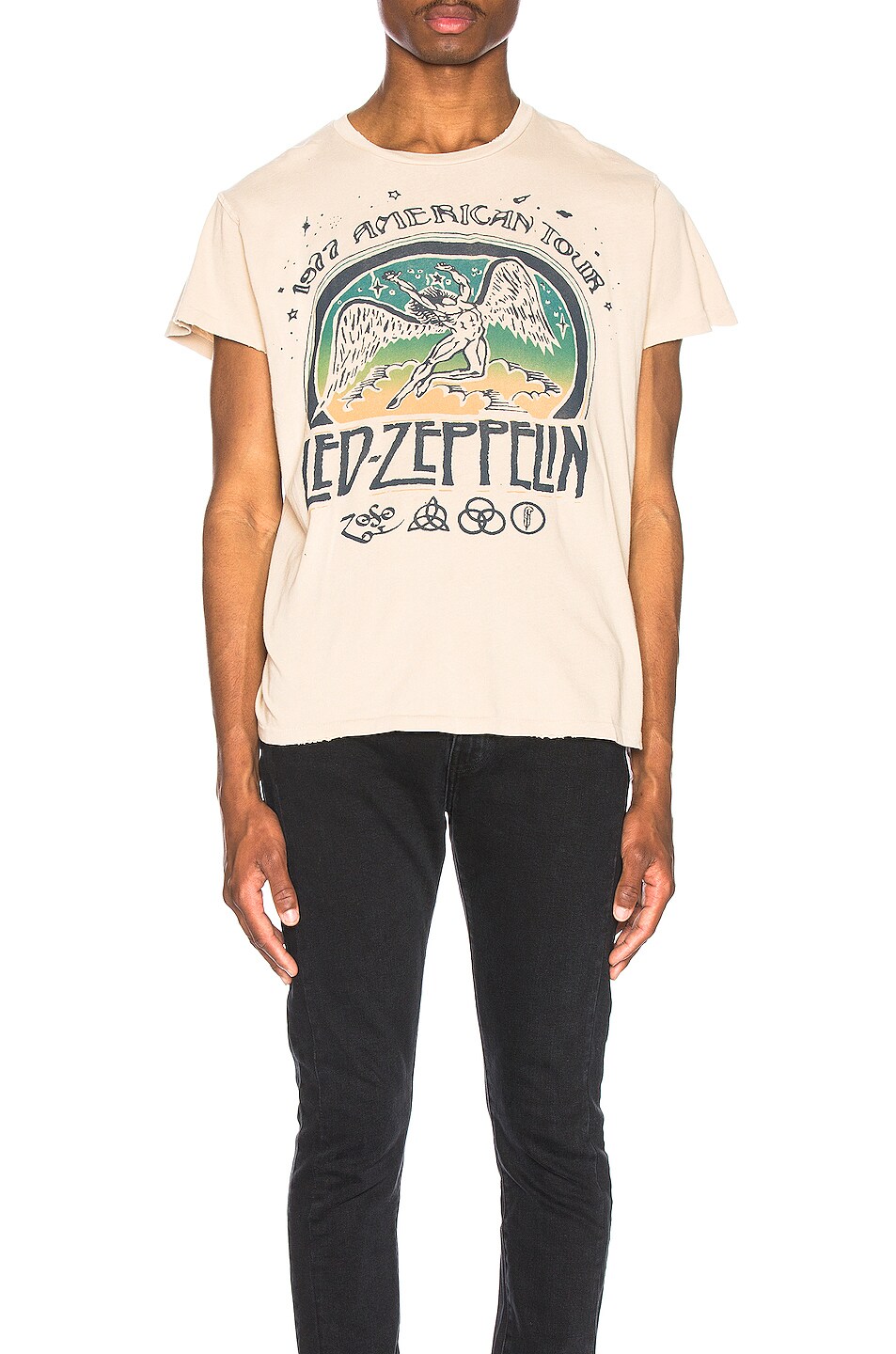 Image 1 of Madeworn Led Zeppelin 1977 Tee in Taupe