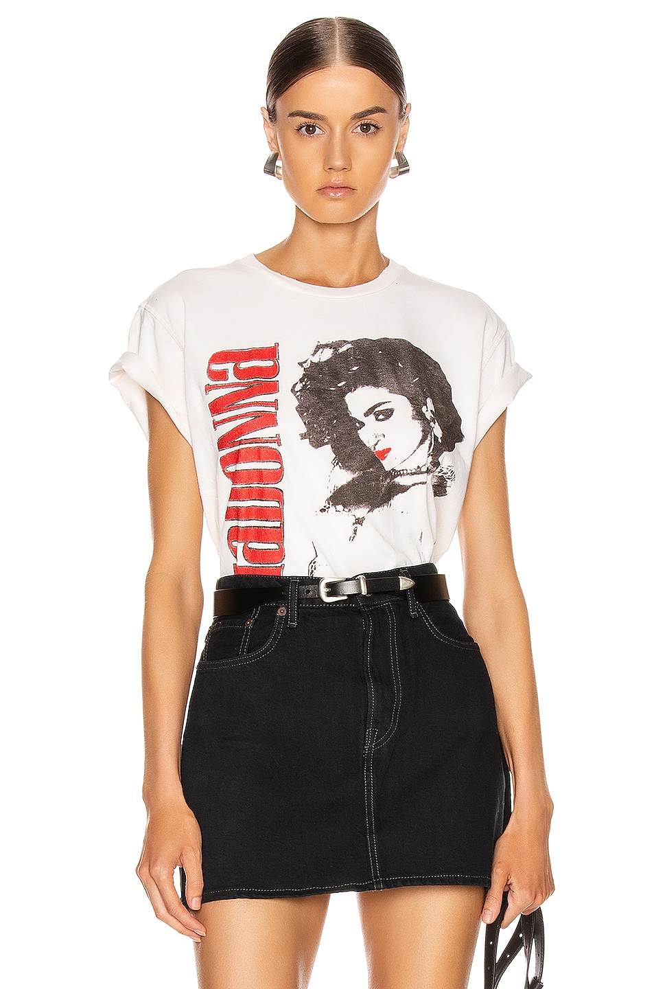 Image 1 of Madeworn Madonna The Virgin Tour Crew Tee in Off White