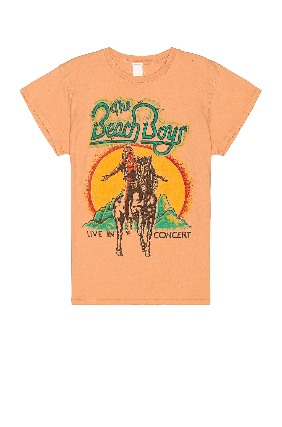 Image 1 of Madeworn Beach Boys Tee in Peach Fuzz