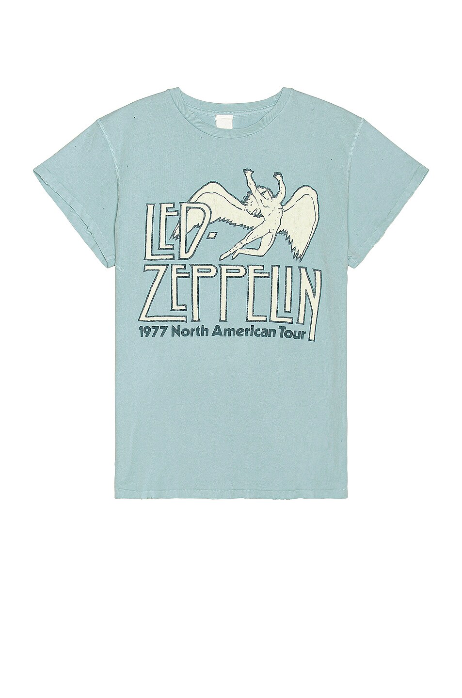 Image 1 of Madeworn Led Zeppelin 1977 Tee in Blue