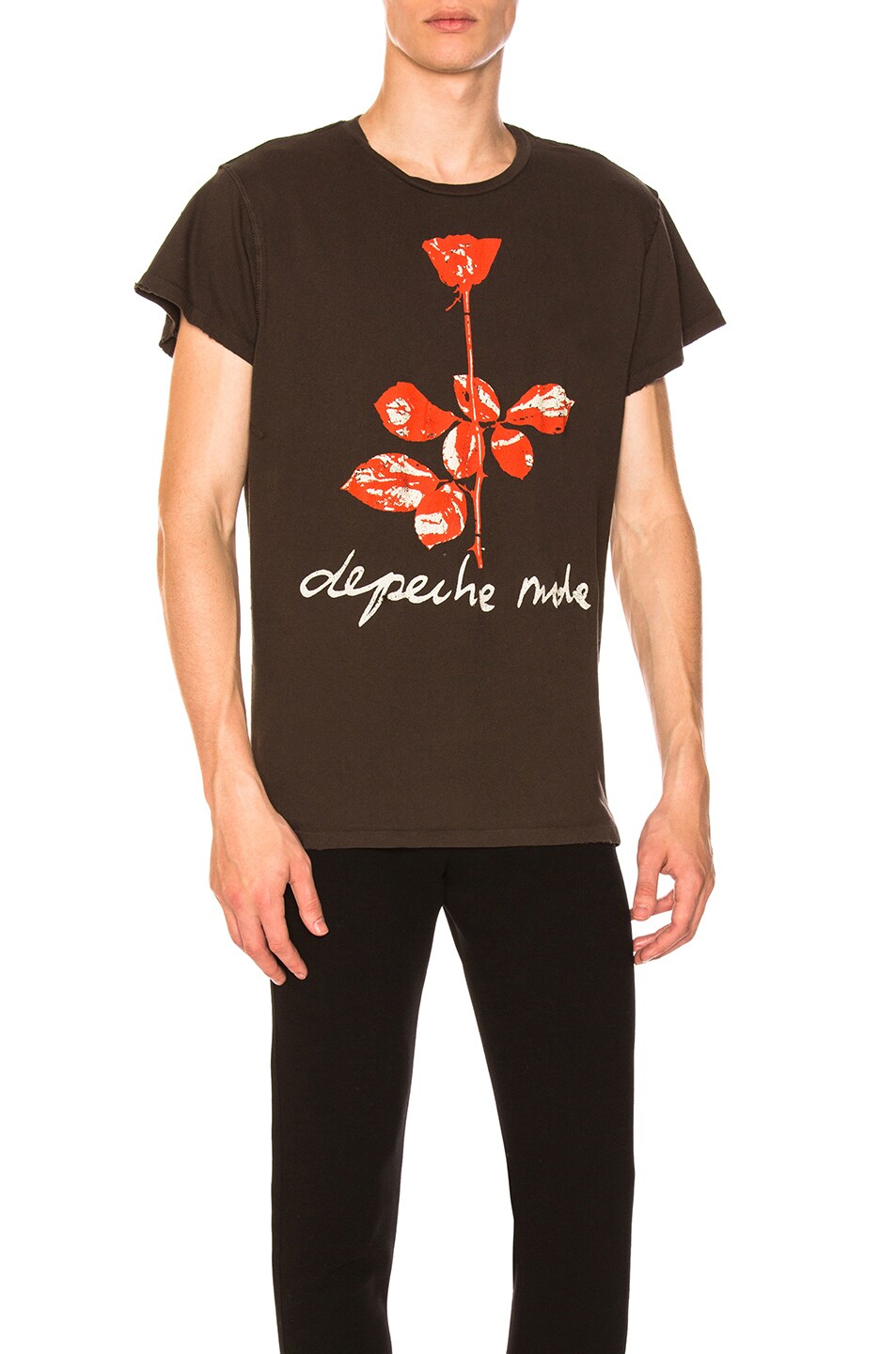 Image 1 of Madeworn for FWRD Depeche Mode Tee in Dirty Black