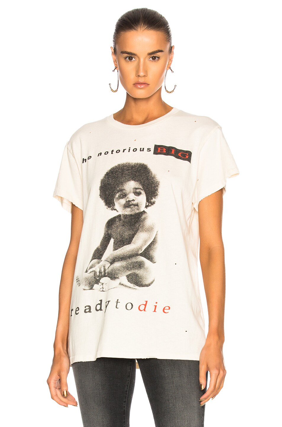 Image 1 of Madeworn for FWRD BIG Ready To Die Tee in Dirty White