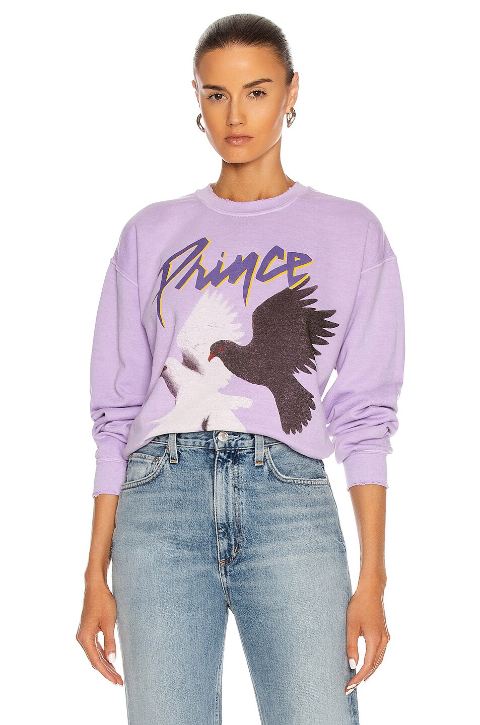 Image 1 of Madeworn Prince 1984 Sweatshirt in Lilac