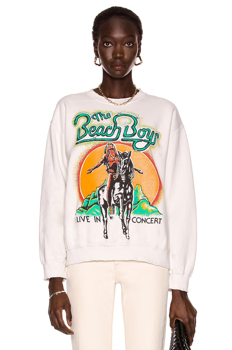 Image 1 of Madeworn The Beach Boys Sweatshirt in Off White