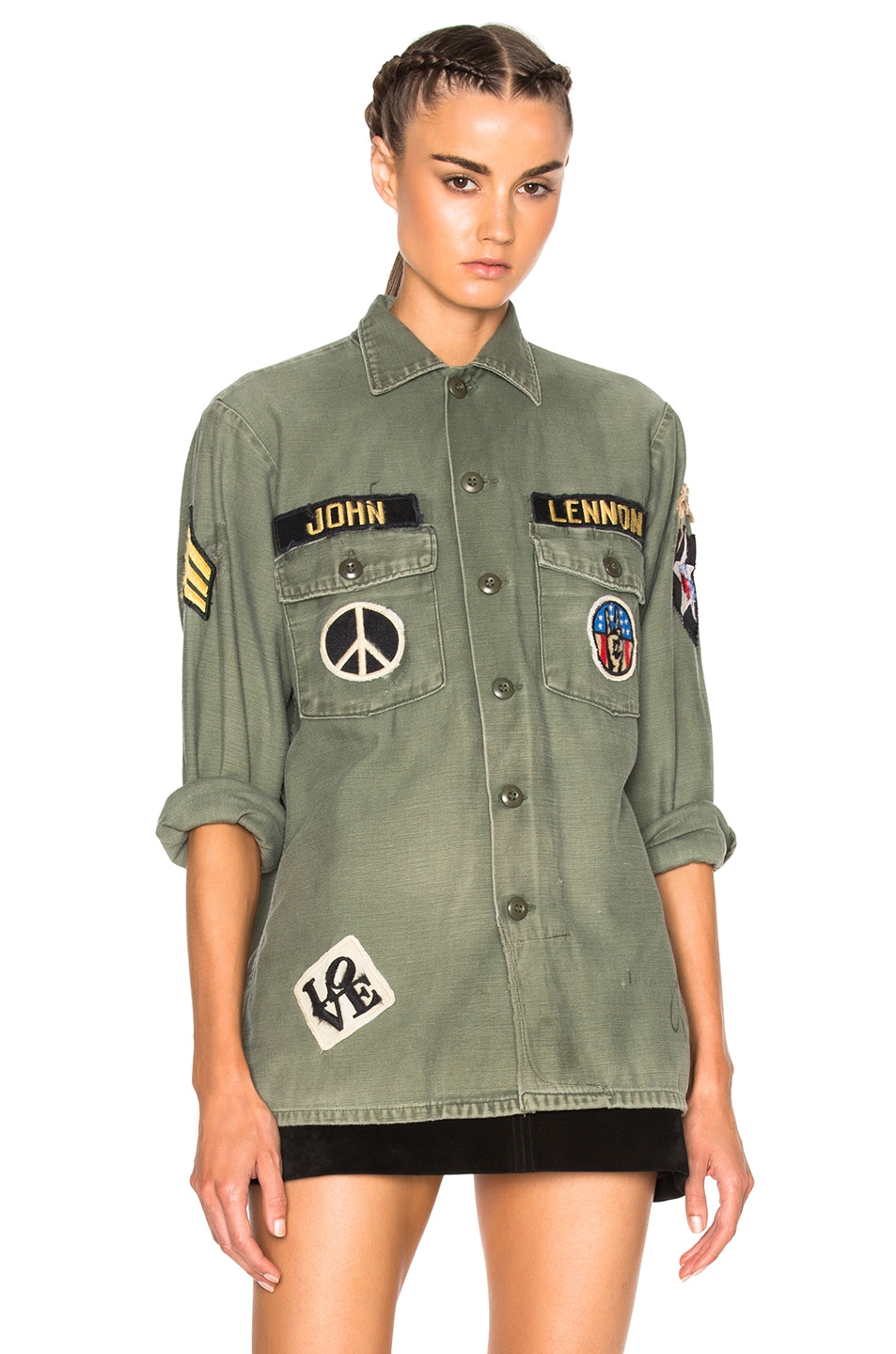Madeworn John Lennon Jacket in Army | FWRD