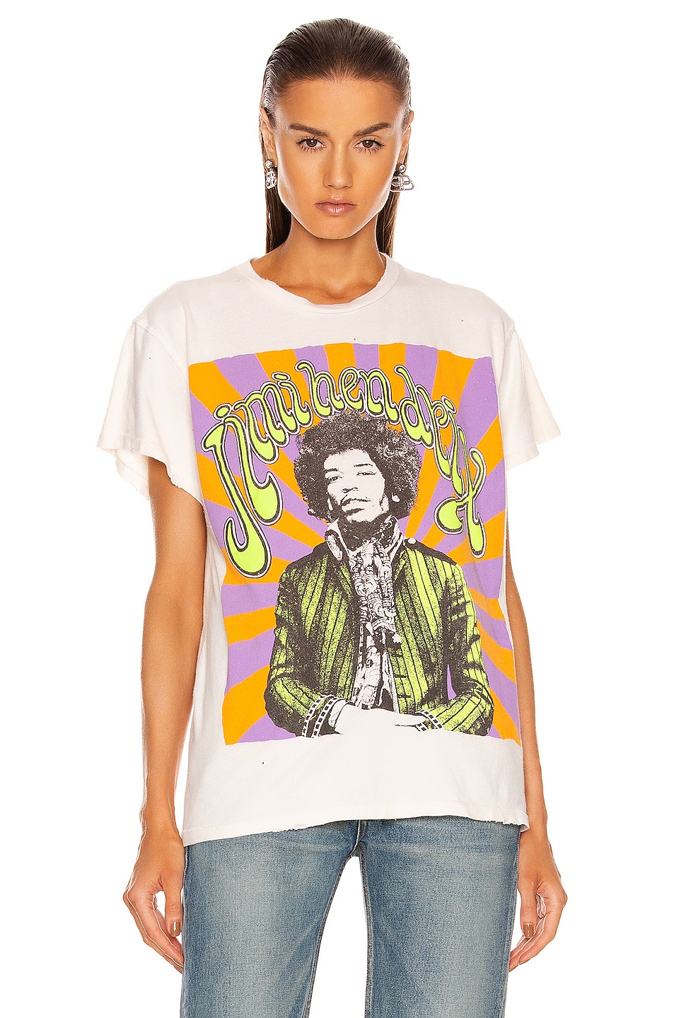 Image 1 of Madeworn Jimi Hendrix Tee in White