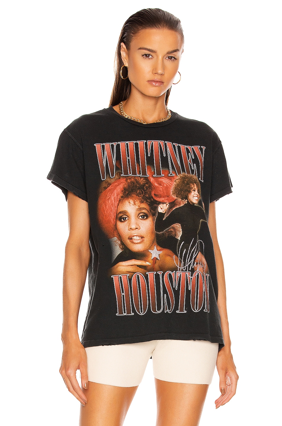 Image 1 of Madeworn Whitney Houston Tee in Black