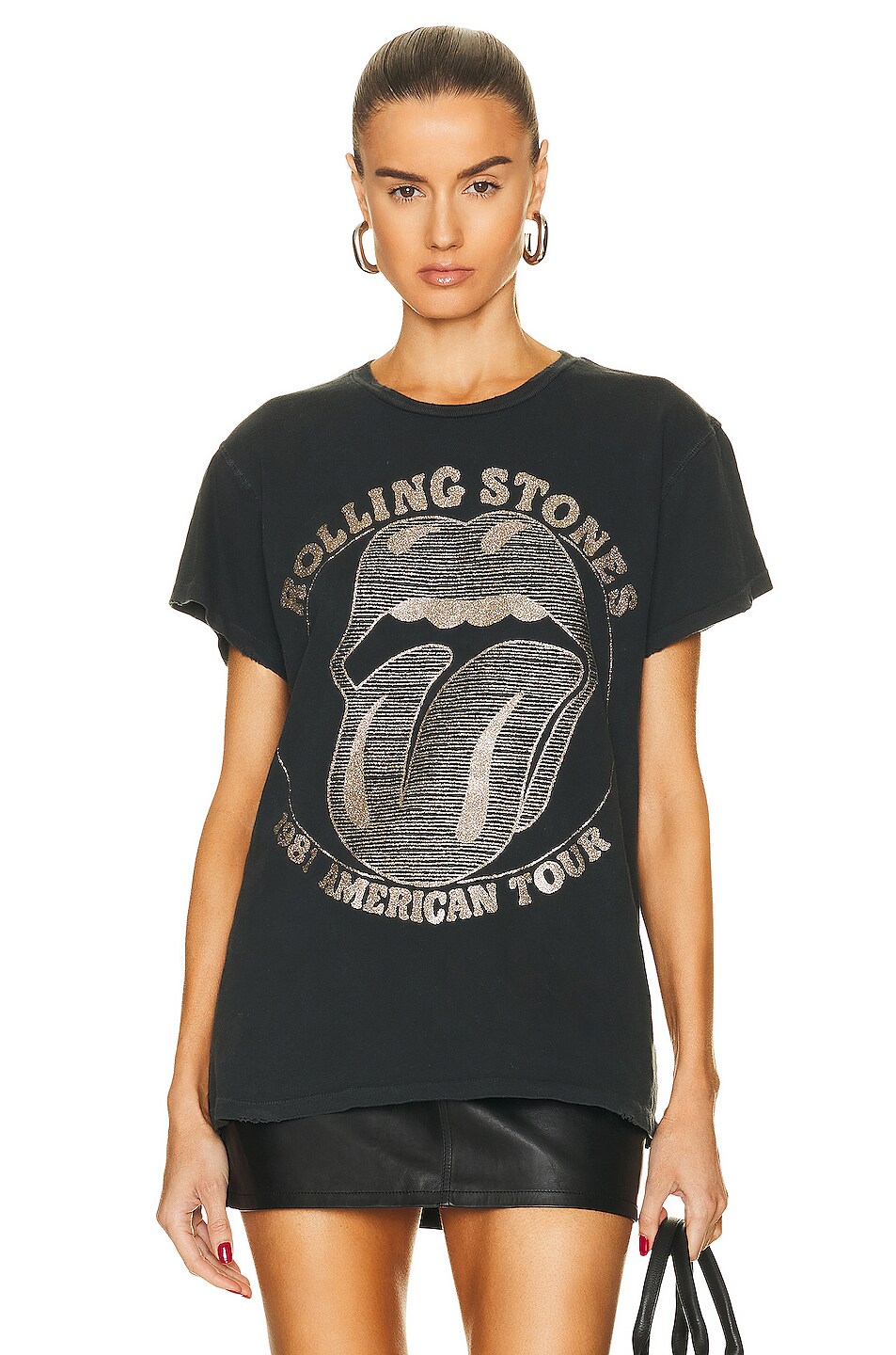 Image 1 of Madeworn the Rolling Stones T-shirt in Black