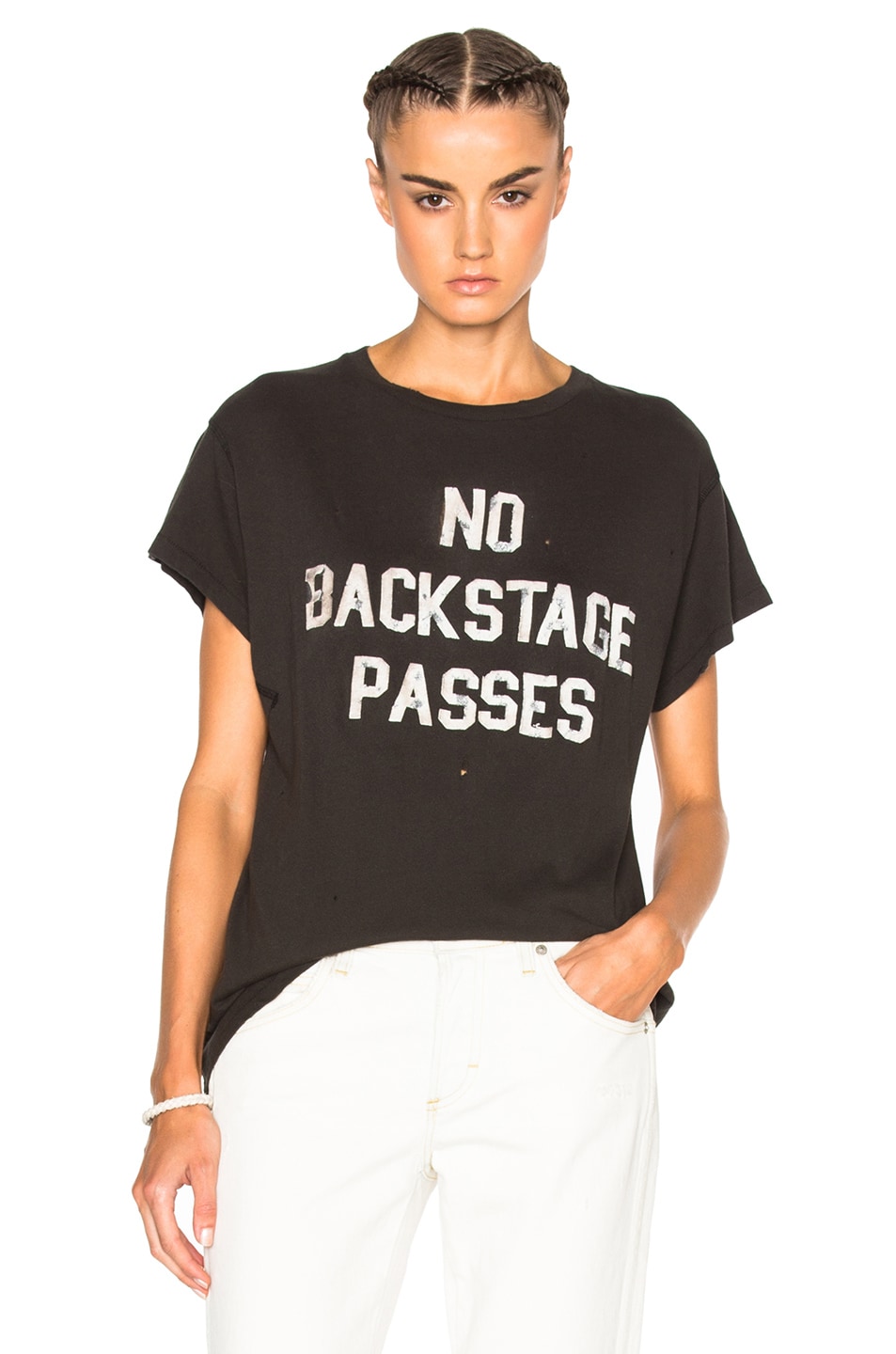 Image 1 of Madeworn No Backstage Passes Tee in Dirty Black