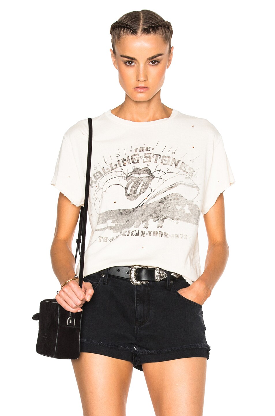 Image 1 of Madeworn The Rolling Stones 1972 Tee in Dirty White