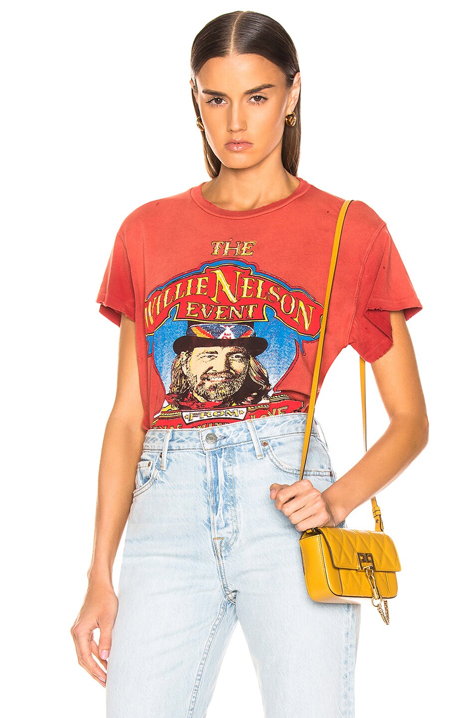 Image 1 of Madeworn Willie Nelson Tee in Red