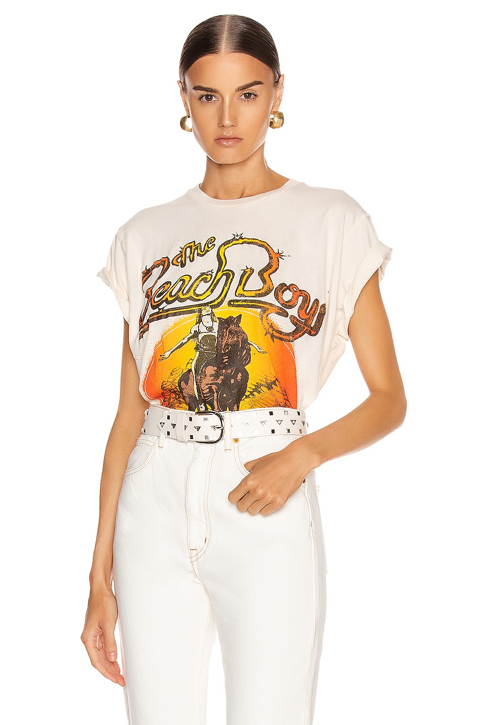 Image 1 of Madeworn The Beach Boys Live in Concert Crew Tee in Dirty White
