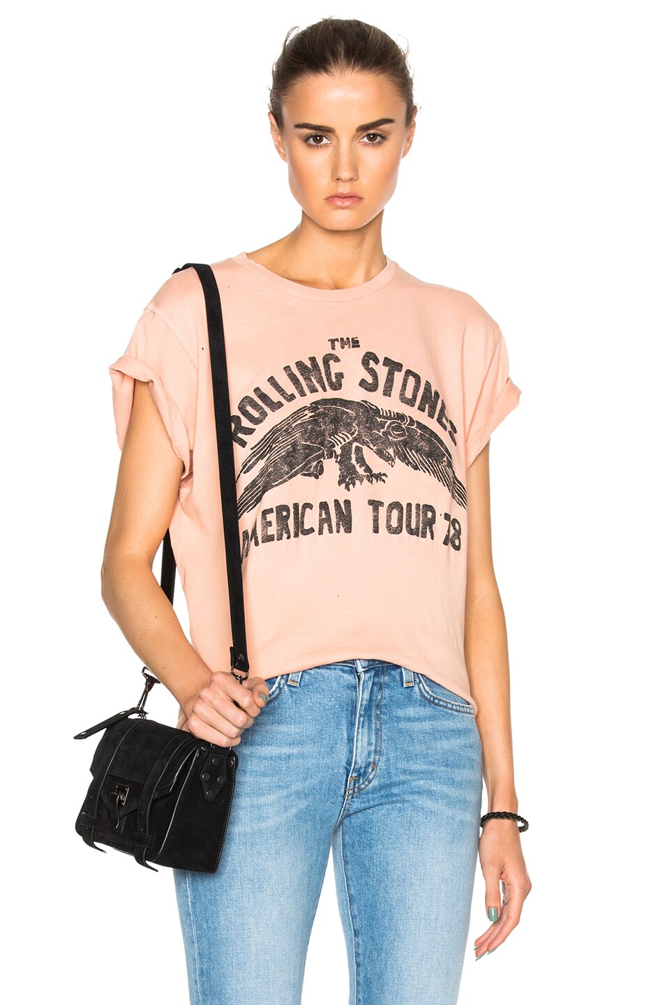 Image 1 of Madeworn Rolling Stones 1978 Tee in Washed Peach