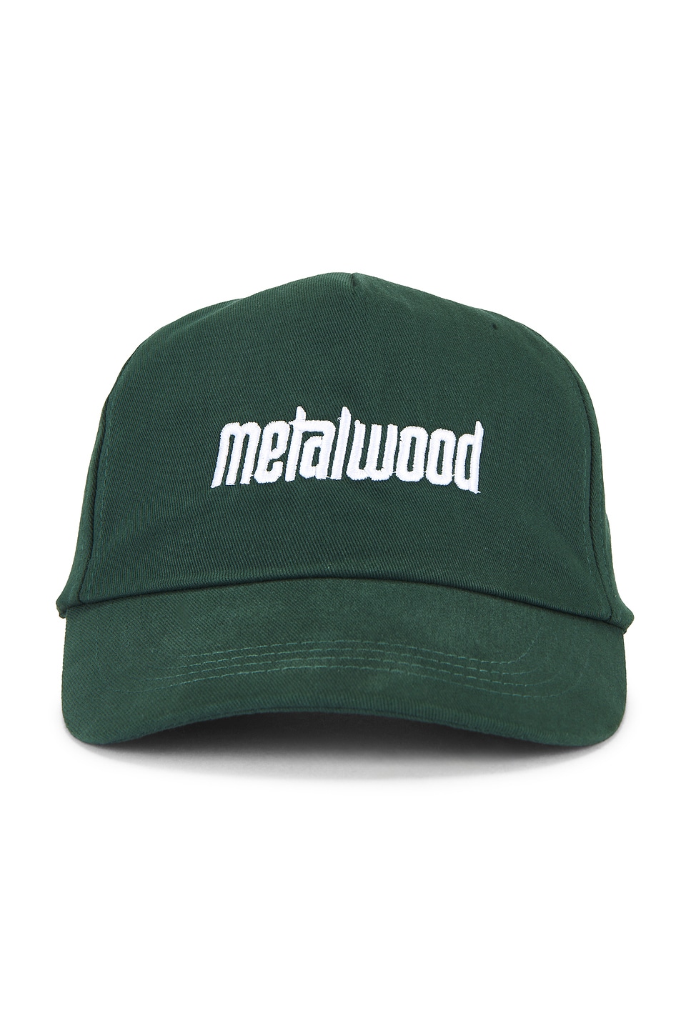 Metal Logo 5-Panel Hat in Dark Green
