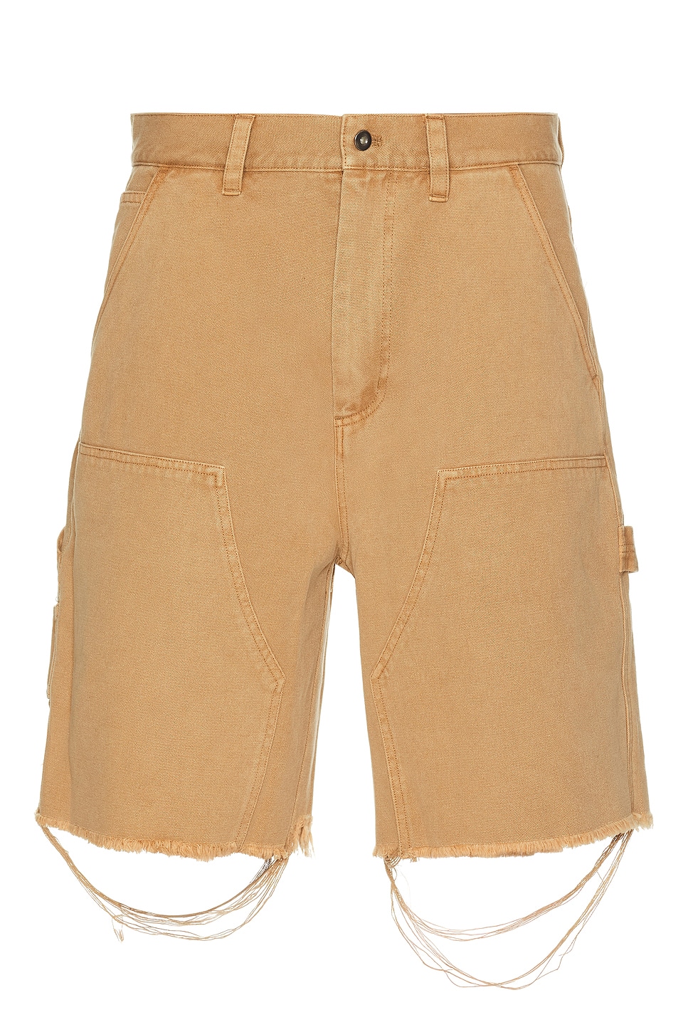 Image 1 of Metalwood Studio Cut Off Carpenter Short in Rust